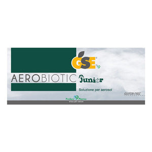 GSE Aerobiotic Junior Confezione: 10 fiale monouso da 5 ml per aerosol pronte  per l’uso.